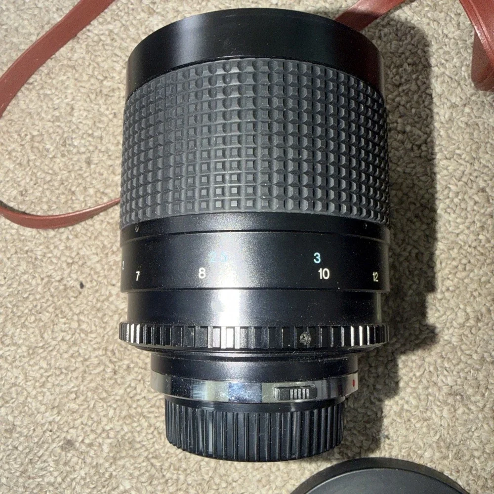 OLYMPUS OM TOKINA RMC 500MM 8 MIRROR LENS FOR SLR‎ CAMERA CAPS CASE & FILTERS